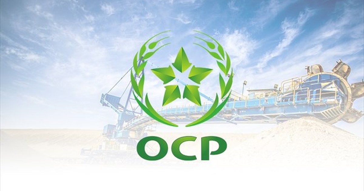Phosphate mining operations at Khouribga, Morocco